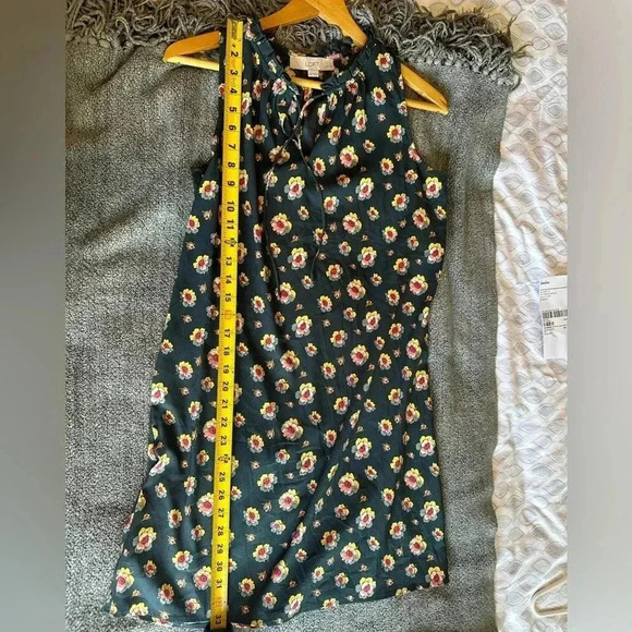 Loft Floral Green Shift Dress - Picture 6 of 11